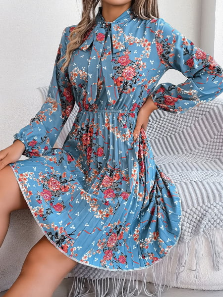 1950s Floral Dress - Image 3
