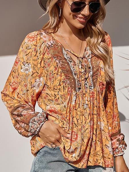 Alternative view of Autumn Floral Blouse