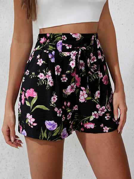 Alternative view of Black Floral Shorts