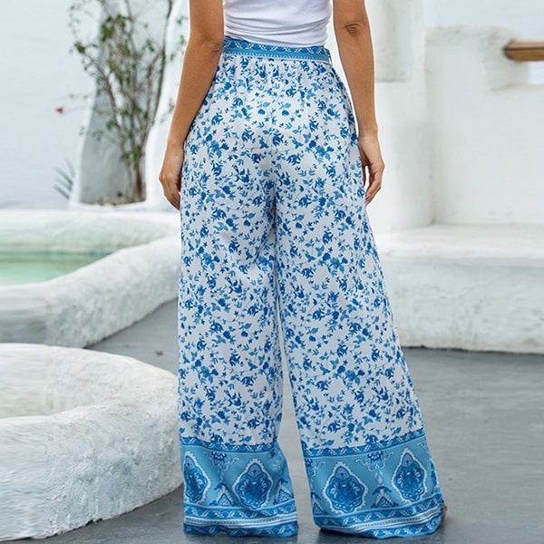 Blue Floral Pants - Image 6