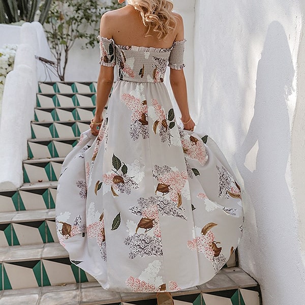 Bohemian Long Dress Floral - Image 5