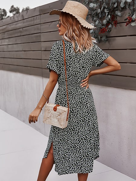 Bohemian Midi Dress - Image 4