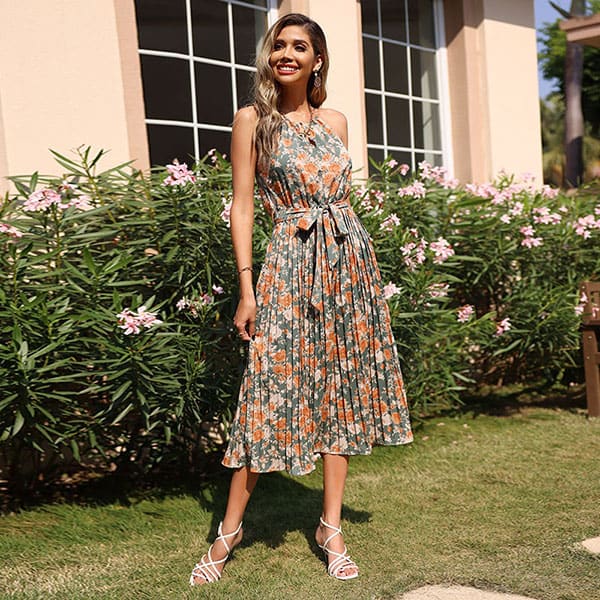 Boho Chic Floral Dress