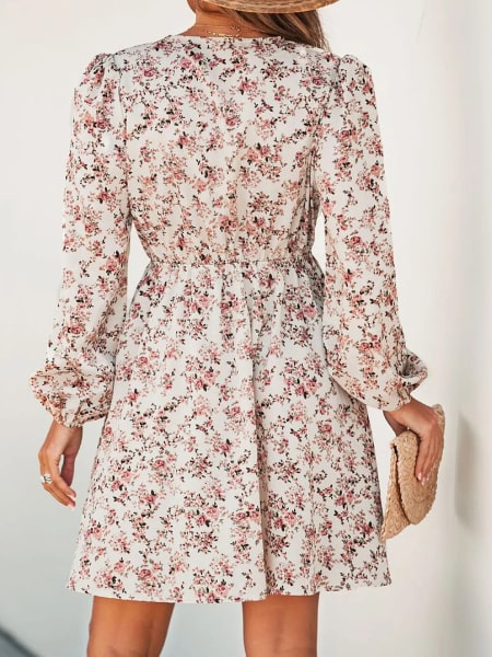 Alternative view of Boho Chic Short Floral Dress