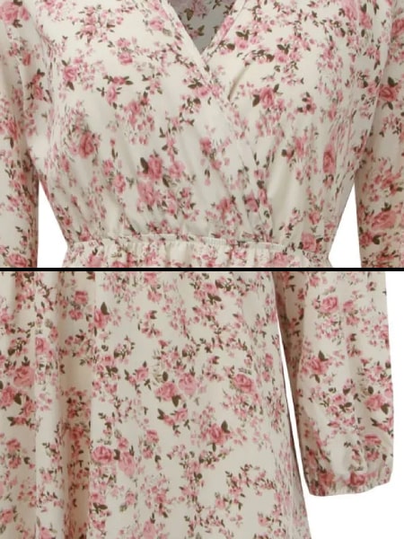 Boho Chic Short Floral Dress - Image 3