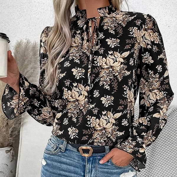 Boho Floral Blouse