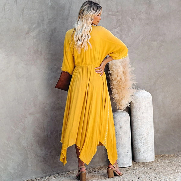 Boho Floral Dress Long - Image 4