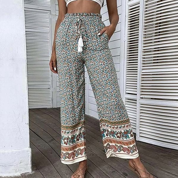 Boho Floral Pants