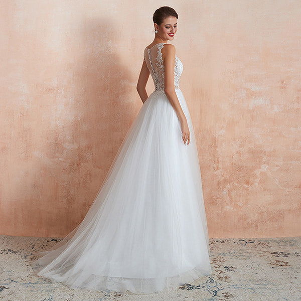 Boho Floral Wedding Dress - Image 3