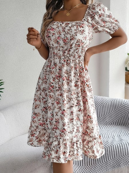 Classic Floral Dress - Image 3