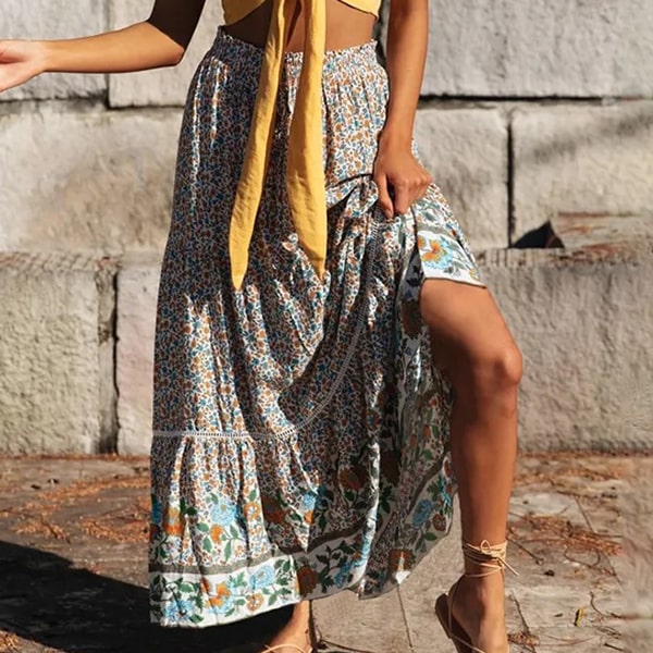 Colorful Floral Skirt