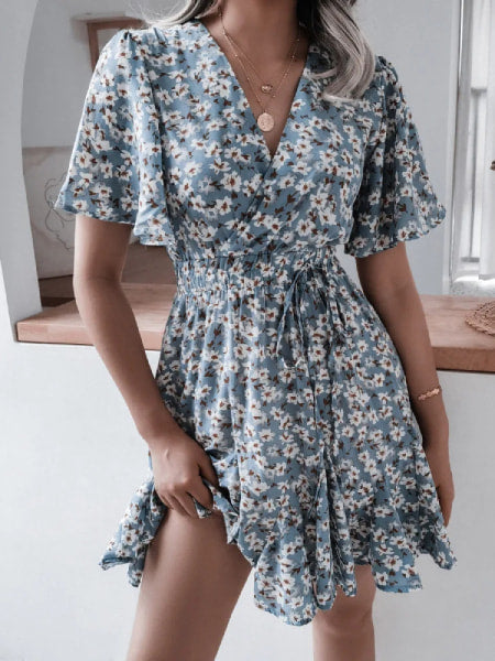 Alternative view of Crossover Short Floral Dress