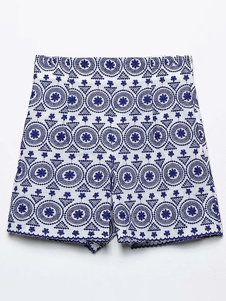 Alternative view of Embroidered Floral Shorts