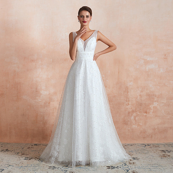 Alternative view of Empire Waist Floral Wedding Dress