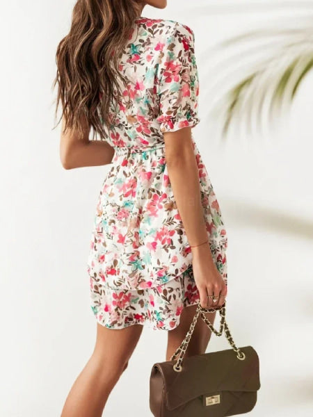 Alternative view of Empire Waist Short Floral Dress