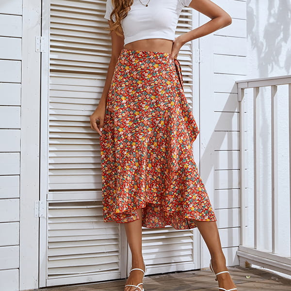Floral Beach Skirt