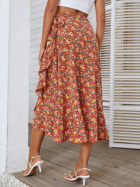 Floral Beach Skirt - Image 3