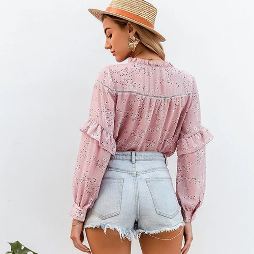 Floral Blouse Rose - Image 3