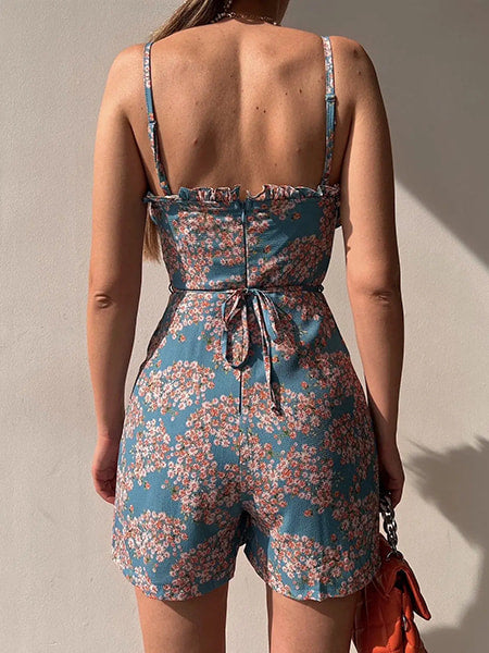 Alternative view of Floral Blue Jumpsuit