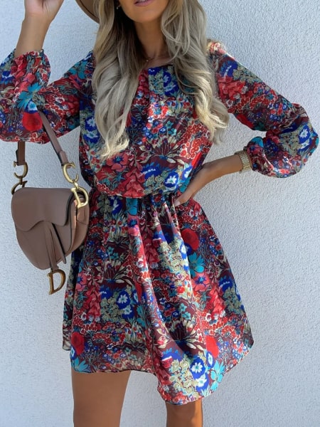 Alternative view of Floral Boho Dress Short