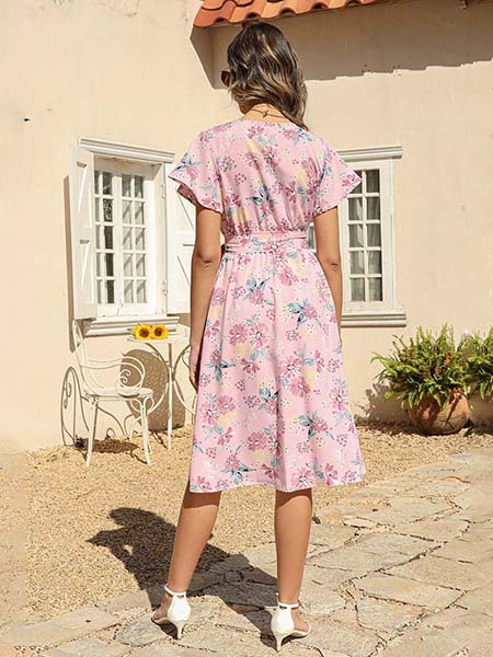 Floral Bridesmaid Dresses Long - Image 3