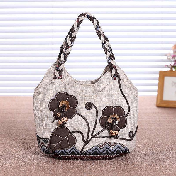 Floral Canvas Handbag