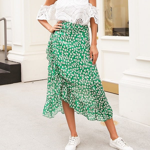 Floral Chiffon Skirt