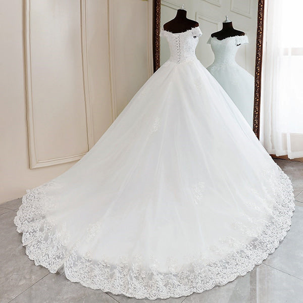 Floral Corset Wedding Dress - Image 3