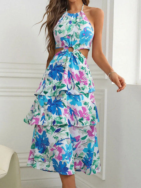 Alternative view of Floral Cross-back Dress