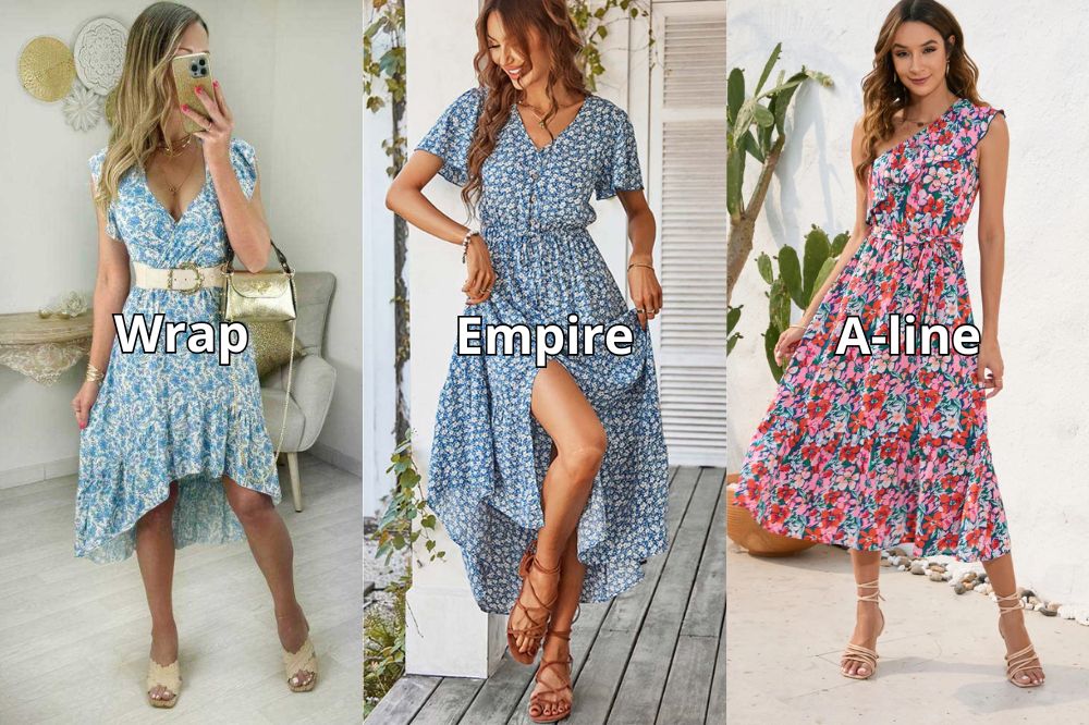 Floral dress cuts
