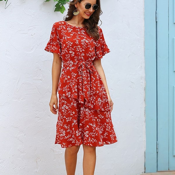 Floral Dress Summer Wedding - Image 6