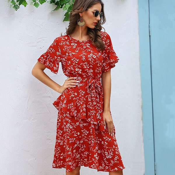 Floral Dress Summer Wedding - Image 5
