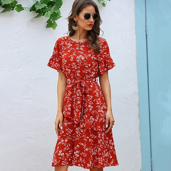 Floral Dress Summer Wedding - Image 3