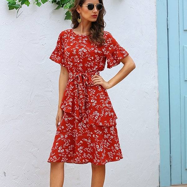 Floral Dress Summer Wedding