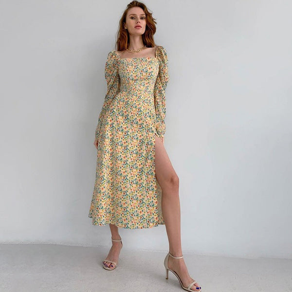 Floral Dresses with Long Sleeves