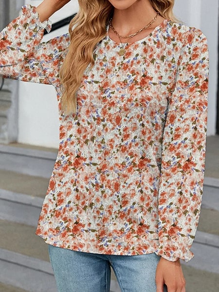 Floral Embroidered Bohemian Blouse - Image 3