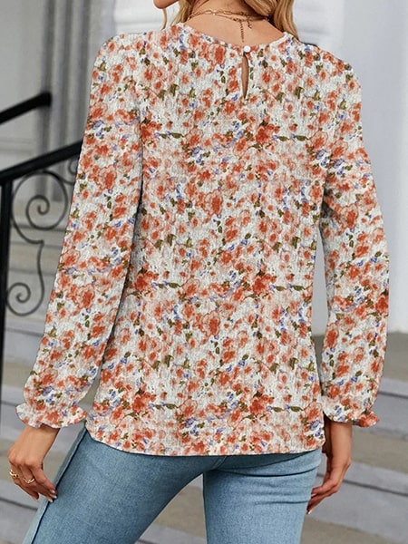 Floral Embroidered Bohemian Blouse - Image 4