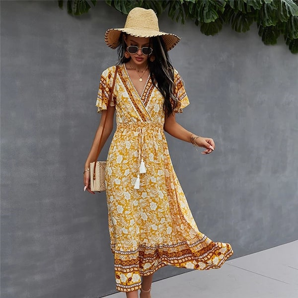 Alternative view of Floral Embroidered Long Dresses