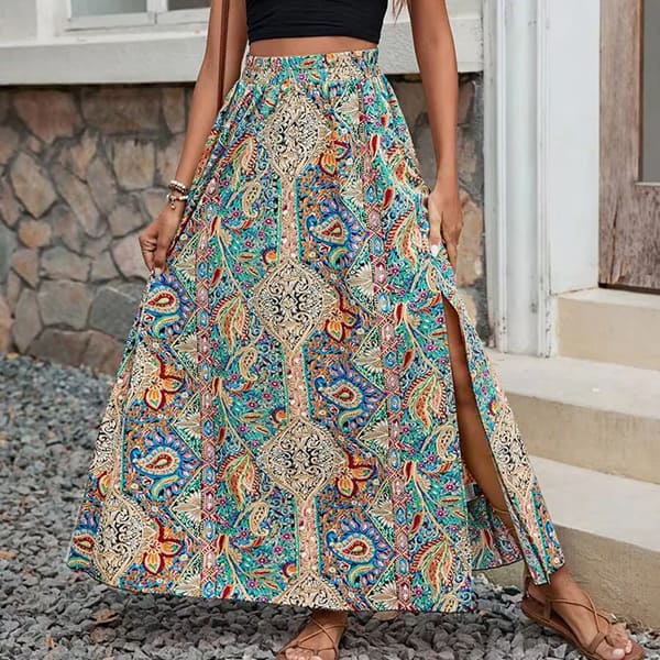 Floral Ethnic Skirt