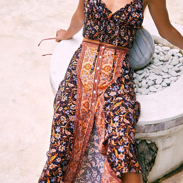 Alternative view of Floral Fall Maxi Skirt