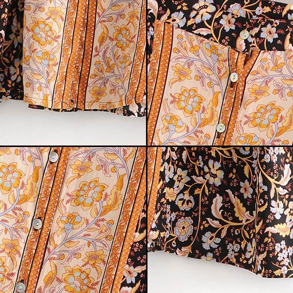 Floral Fall Maxi Skirt - Image 3
