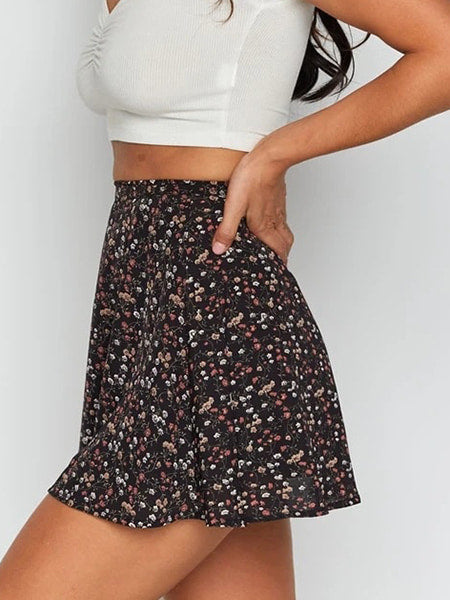 Floral Flared Mini Skirt - Image 4