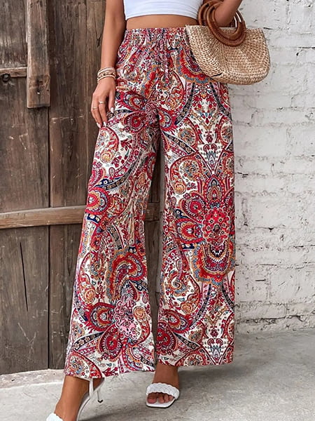 Alternative view of Floral Flared Pants