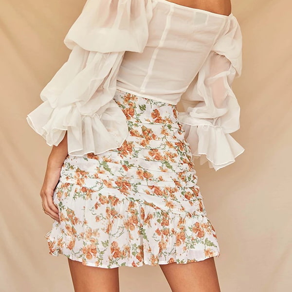 Alternative view of Floral Flouncy Skirt