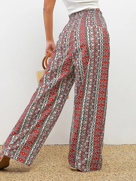 Floral Flowy Pants - Image 4
