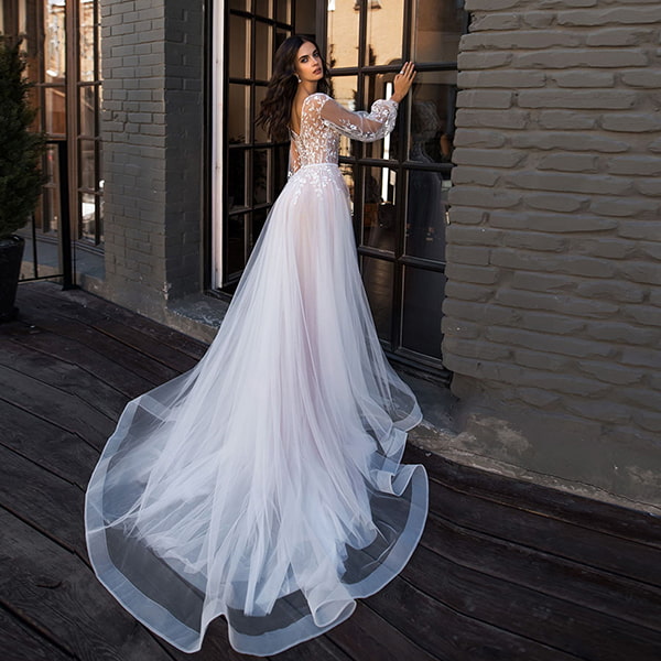 Alternative view of Floral Flowy Wedding Dress