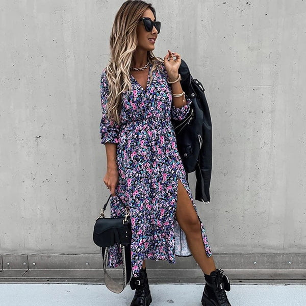 slim fit dress slacks Fairy Grunge Floral Maxi Dress – Aesthetics Boutique