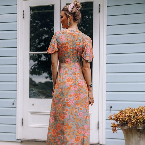 Floral Gypsy Dress - Image 4