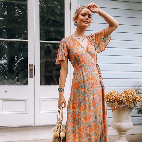 Floral Gypsy Dress - Image 3