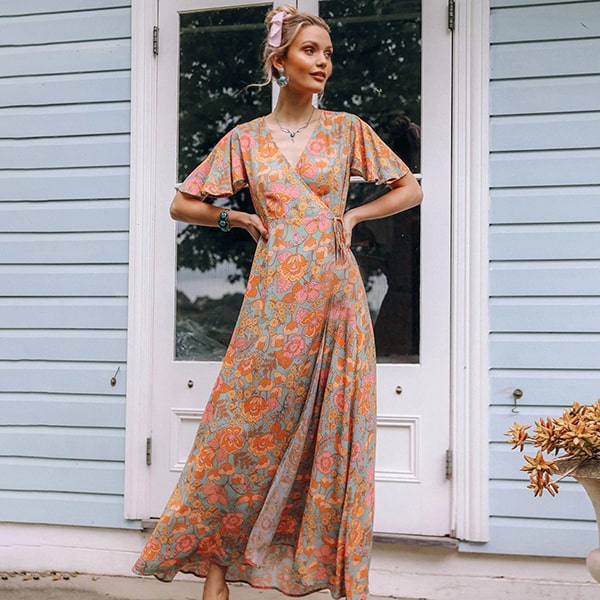 Alternative view of Floral Gypsy Dress